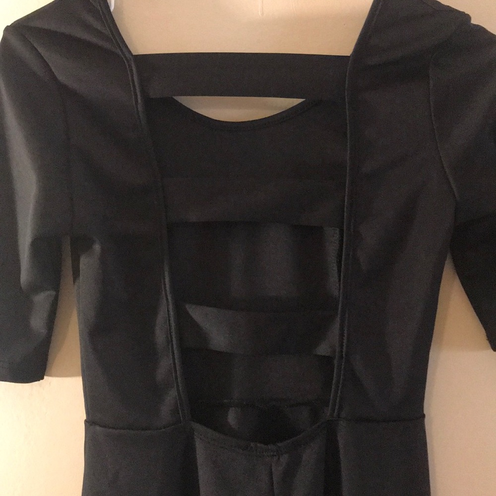 Little Black Dress with Cute Back
